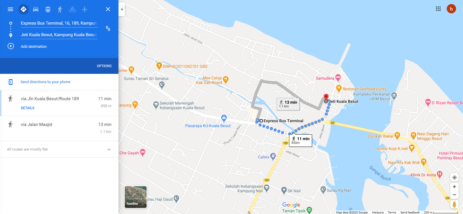 Peta pejalan kaki